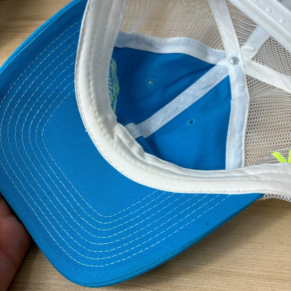 Big Bass Splash Hat Cap Snap Back Blue Logo Fish Fishing Adjustable - Picture 7 of 9